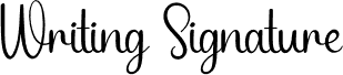 Writing Signature