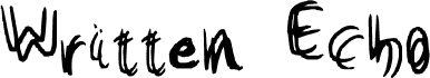 Written Echo 字体预览