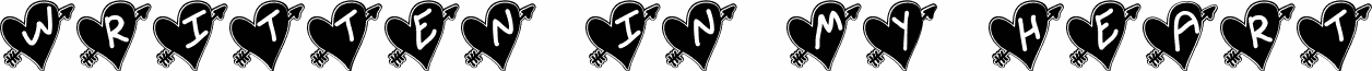 Written In My Heart College Updated 字体预览