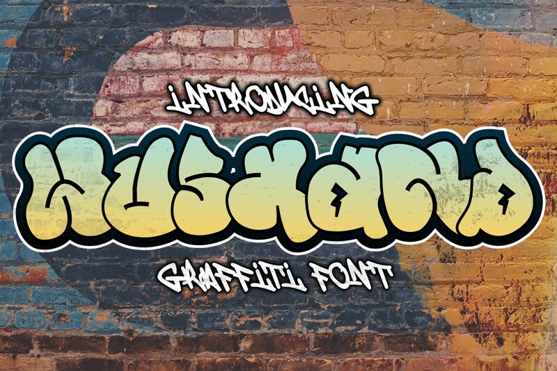 Wushand Graffiti Schriftart