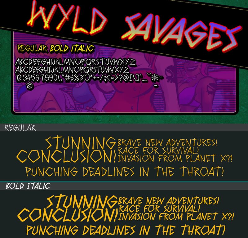 Wyld Savagez Шрифт