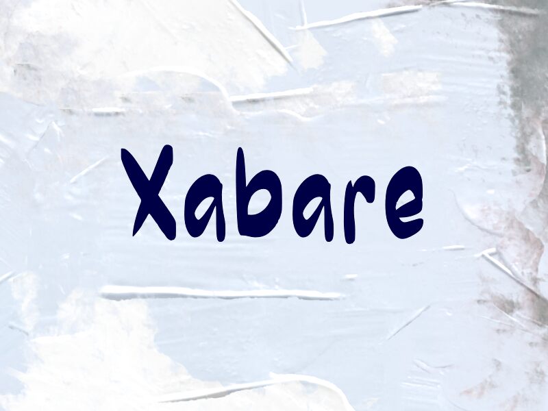 Présentation et spécimen de la police Xabare