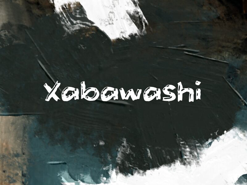 Prezentacja i próbka wizualna czcionki Xabawashi