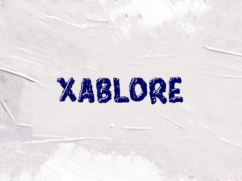 Présentation et spécimen de la police XABLORE