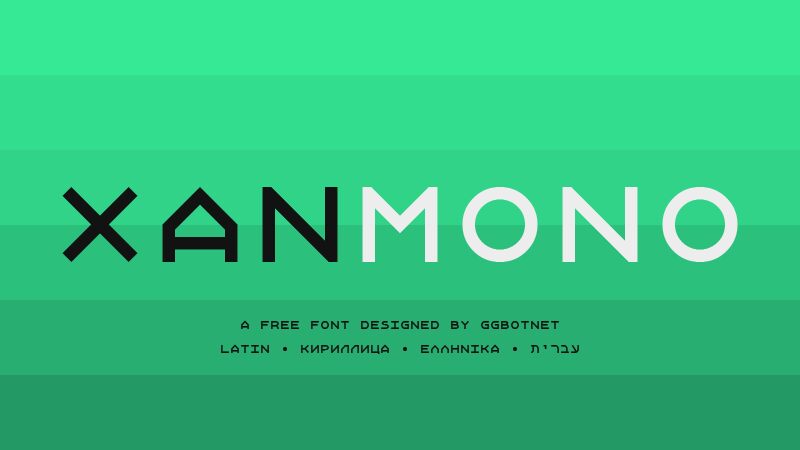 Xanmono Schriftart
