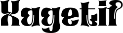Xagetif-Regular font