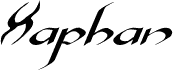 Preview of the Xaphan Expanded Italic font