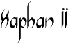 Podgląd czcionki Xaphan II Condensed