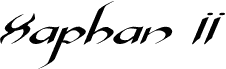 Podgląd czcionki Xaphan II Expanded Italic