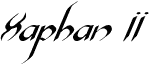 Podgląd czcionki Xaphan II Italic