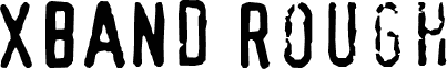 Anteprima del carattere XBAND Rough