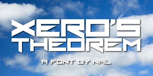 Xero's Theorem Schriftart