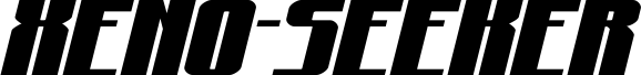 Xeno-Seeker Expanded Italic