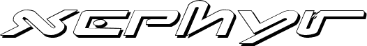 Xephyr Expanded Shadow Italic