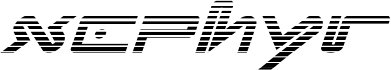 Xephyr Gradient Italic