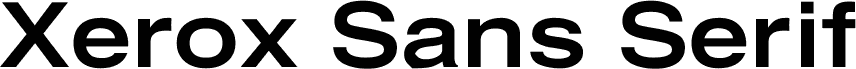 Xerox Sans Serif Wide Bold