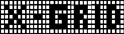 Preview of the X-Grid font