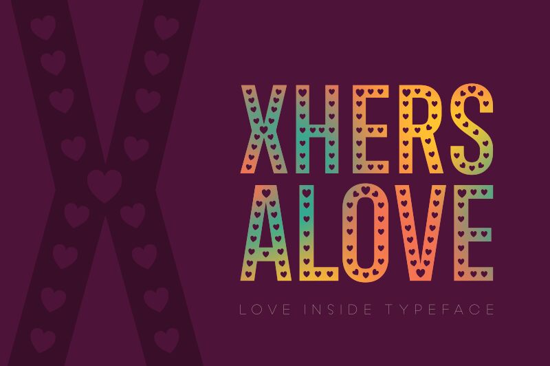 Xhers Alove Schriftart