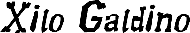 Xilo Galdino Italic font