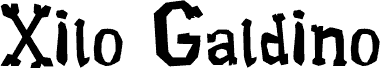Xilo Galdino Regular font
