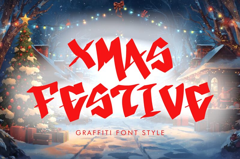 Xmas Festive Schriftart