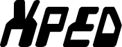 Предварительный просмотр шрифта Xped Condensed Italic