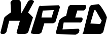 Предварительный просмотр шрифта Xped Distressed Italic