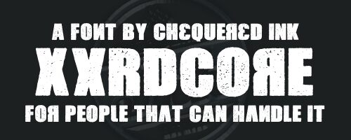 Xxrdcore Schriftart