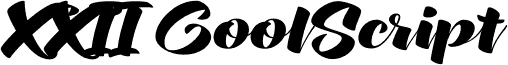XXII CoolScript - DEMO Bold