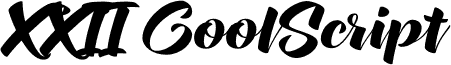 XXII CoolScript - DEMO SemiBold