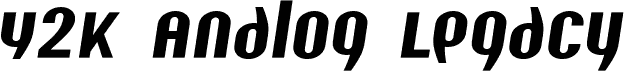 Y2K Analog Legacy Italic