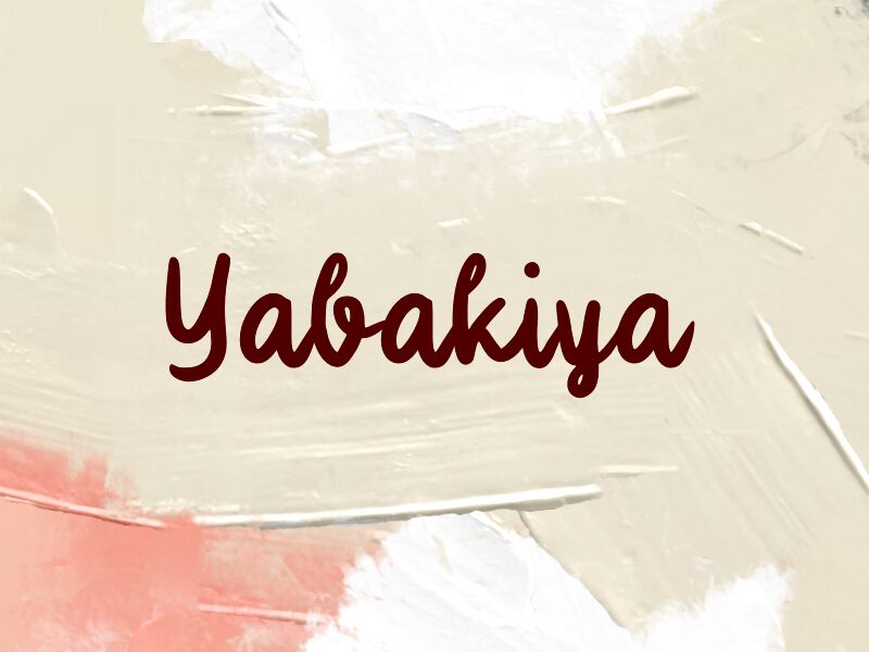 Yabakiya 字体