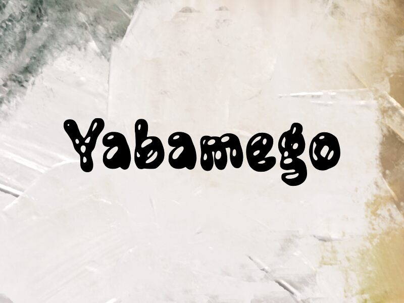 Présentation et spécimen de la police Yabamego
