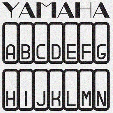Yamaha Czcionka