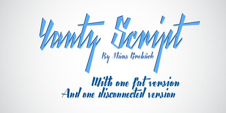 Yanty Script Czcionka