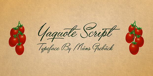 Yaquote Script Schriftart