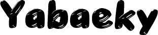 Preview of the Yabaeky font