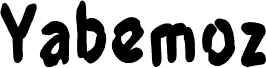 Preview of the Yabemoz font