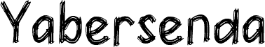 Preview of the Yabersenda font