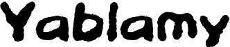 Preview of the Yablamy font