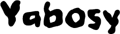 Preview of the Yabosy font