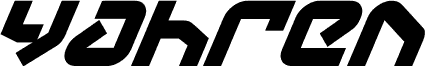 Náhled písma Yahren Bold Italic