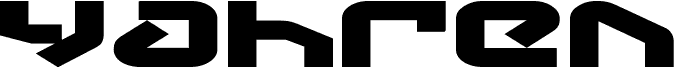 Náhled písma Yahren Expanded Bold