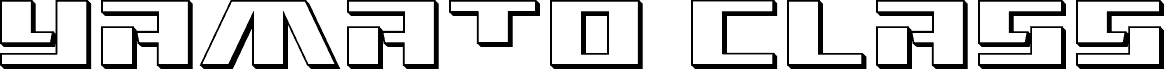 Yamato Class 3D font