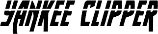 Yankee Clipper Laser Italic