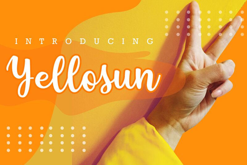 yellosun Шрифт