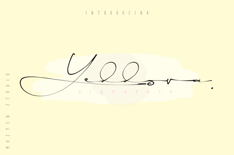 Yellova Signature Schriftart