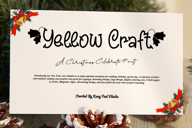 Yellow Craft Schriftart