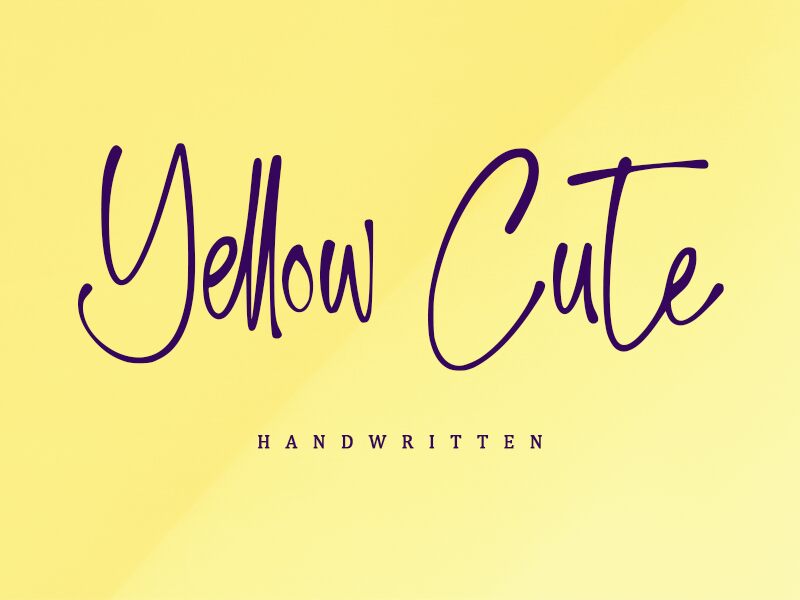 Yellow Cute الخط 