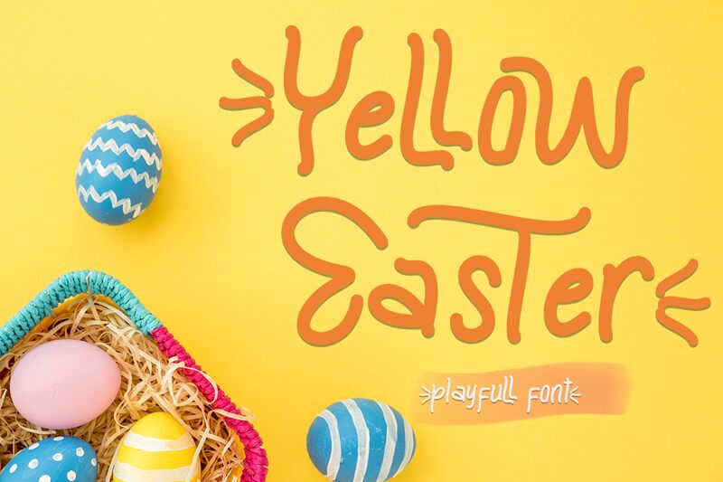 Yellow Easter Czcionka